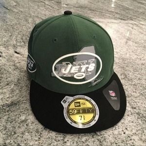 New Era New York Jets STATE 59FIFTY Fitted GreenHat Cap Sz 7 3/8/4